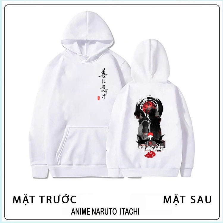 Áo Naruto - BST ÁO KHOÁC ÁO HOODIE HÌNH AKATSUKI UCHIHA, SASUKE , NARUTO ANIME KÈM QUÀ TẶNG 💖