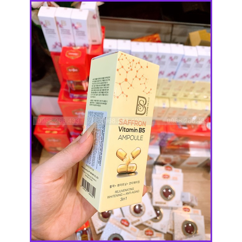 Serum B5 Saffron - Tinh Chất Nhụy Hoa Nghệ Tây 3 Trong 1 giúp: Tái Tạo Làn Da, Dưỡng Trắng + Chống Lão Hóa | BigBuy360 - bigbuy360.vn