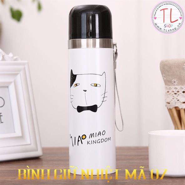 BÌNH GIỮ NHIỆT - BÌNH NƯỚC GIỮ NHIỆT - BÌNH GIỮ NÓNG LẠNH - BÌNH GIỮ NHIỆT HÌNH MÈO CUTE