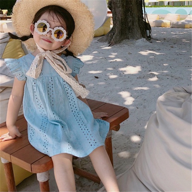 Váy ren babydoll siêu xinh cho bé