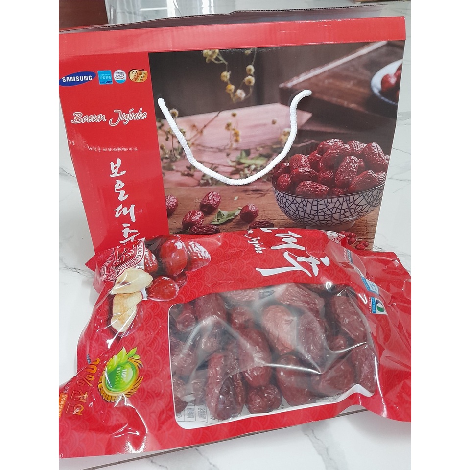 Táo Đỏ Sấy Khô SamSung Hàn Quốc Hộp 1KG ( TÁO ĐỎ SẤY KHÔ HÀN QUỐC BOEUN JUJUBE )