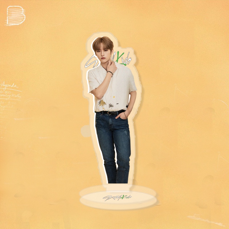 Giá Đỡ Điện Thoại Bằng Acrylic Hai Mặt Phong Cách Nhóm Nhạc Kpop Stray