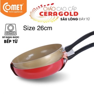 [LIFEMC11M2ADP -12% đơn 250K] Chảo chống dính cao cấp lòng sâu đáy từ Comet CH25-26