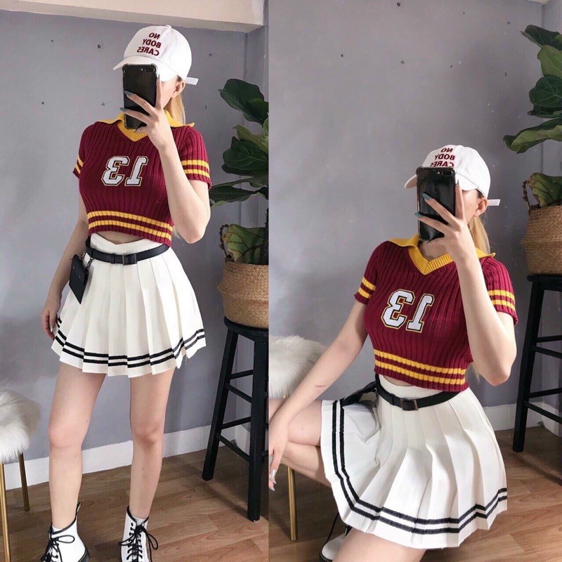 Chân Váy Ngắn Xếp Ly Trẻ Trung Năng Động(cv xếp ly trơn soc (KÈM ẢNH THÂT)