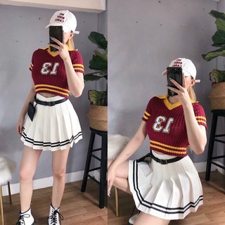 Chân Váy Ngắn Xếp Ly Trẻ Trung Năng Động(cv xếp ly trơn soc (KÈM ẢNH THÂT)