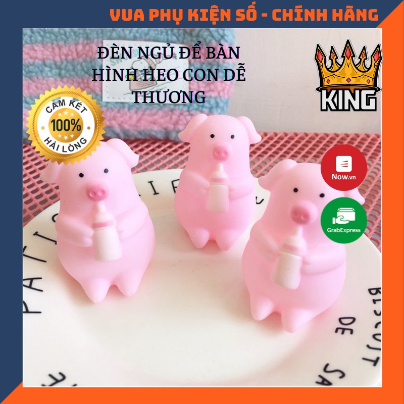Đèn ngủ để bàn hình Heo con dễ thương