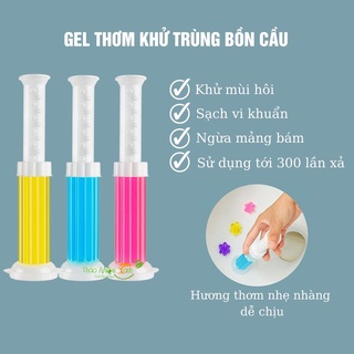 Gel thơm khử mùi bồn cầu với 6 mùi hương tùy chọn diệt khuẩn toilet