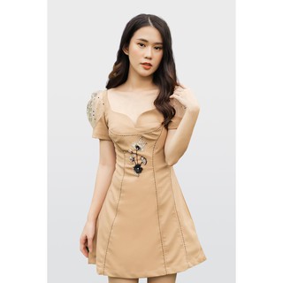 MAVEN - Đầm dáng A tay bồng Ami