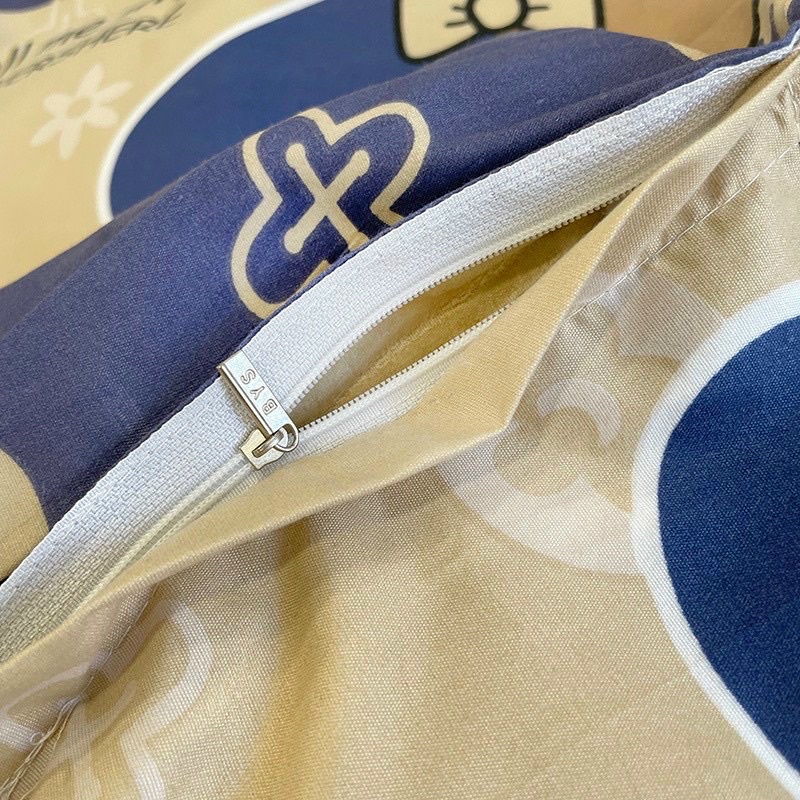 BỘ CHĂN GA GỐI POLY COTTON Bear Brick x LV - Bộ Chăn Ga Gối 5 Món Cao Cấp | BigBuy360 - bigbuy360.vn