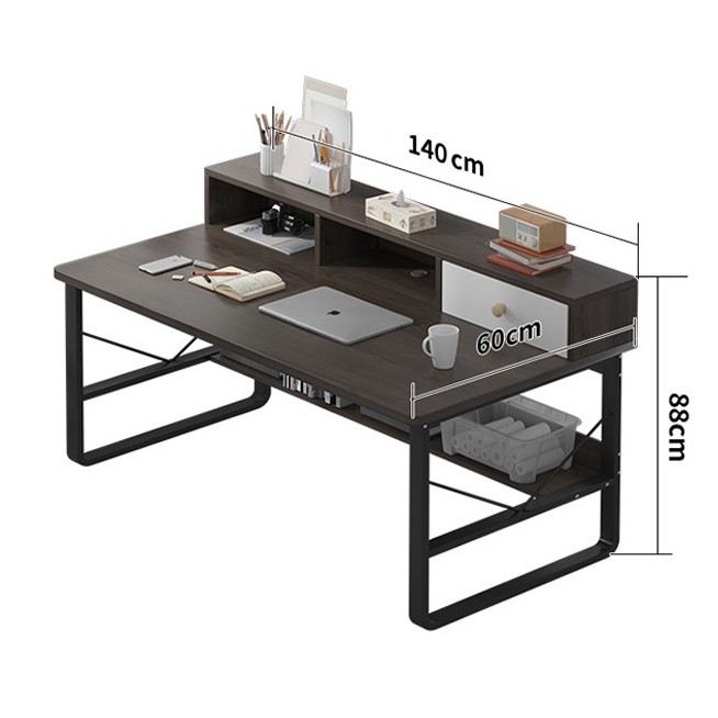 💥Mẫu mới💥 Bàn làm việc thông minh hiện đại dài 1m4, bàn học kiêm bàn làm việc tại nhà BAH052