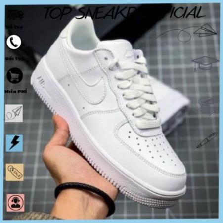 Big Sale Giày 𝗔𝗙𝟭 𝗡𝗜𝗞𝗘_Trắng Nam Nữ, Giày 𝗡𝗜𝗞𝗘_Air Force 1 All White Full Box Bill
