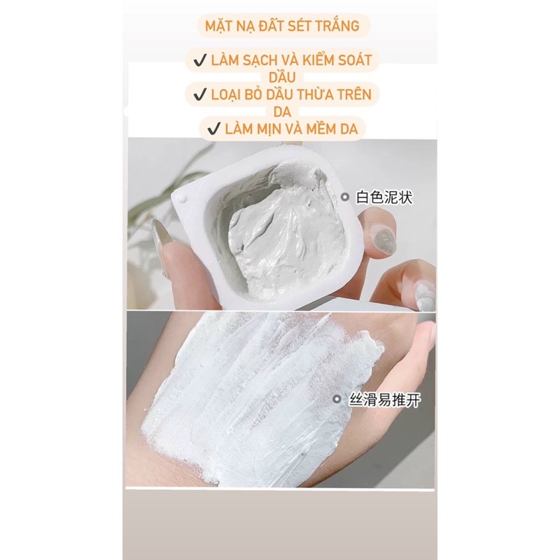 MẶT NẠ ĐẤT SÉT TRẮNG