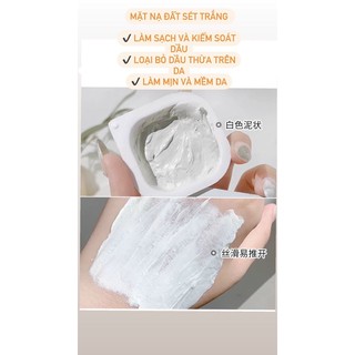 Mặt nạ đất sét trắng