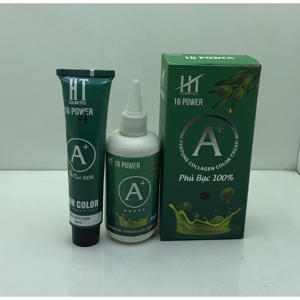 Nhuộm phủ bạc A+ COLLAGEN 16 POWER 8 màu thời trang