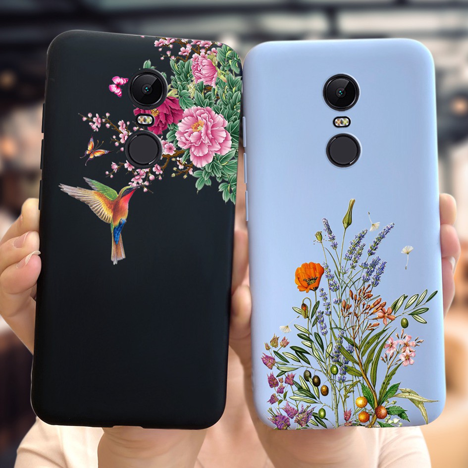 Ốp Điện Thoại Silicon Mềm Bo Viền Họa Tiết Hoa Dễ Thương Cho Xiaomi Redmi 5 Plus Xiaomi Redmi5 Redmi 5plus