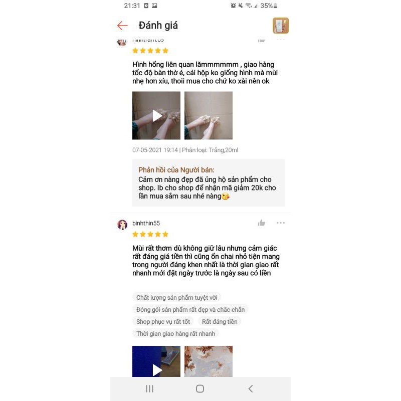 ✅[ Cực Thơm ] NƯỚC HOA MINI COCO 20ML - BAO TEST