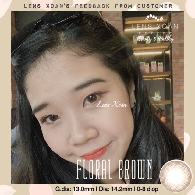 ÁP TRÒNG FLORAL BROWN