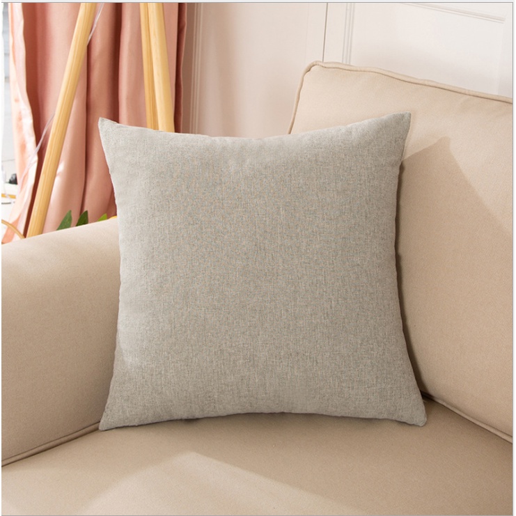 Gối màu trơn tựa lưng, sofa decor phong cách Hàn Quốc đơn giản và hiện đại