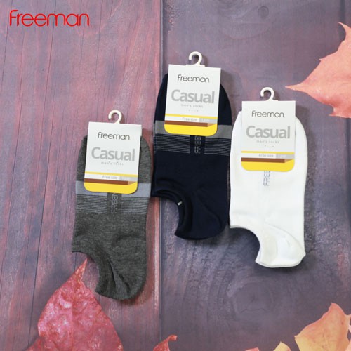 Tất ngắn dưới mắt cá, chất liệu cotton FREEMAN [Combo 5 đôi]