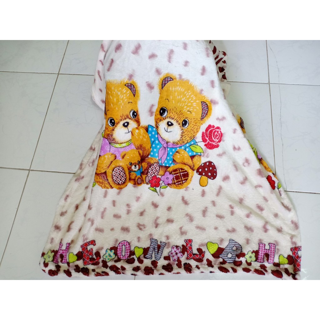 (160x100)cm Chăn mền tuyết LỚN 1 lớp siêu mềm cho bé