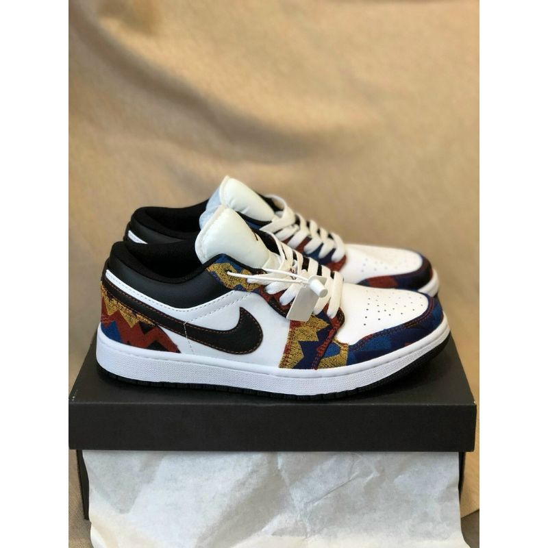 [Full Box+Bill] Giày Jordan Cổ Thấp Nam Nữ, Giày Sneaker JD1 Thổ Cẩm Thời Trang Cao Cấp Hottrend 2022 | BigBuy360 - bigbuy360.vn