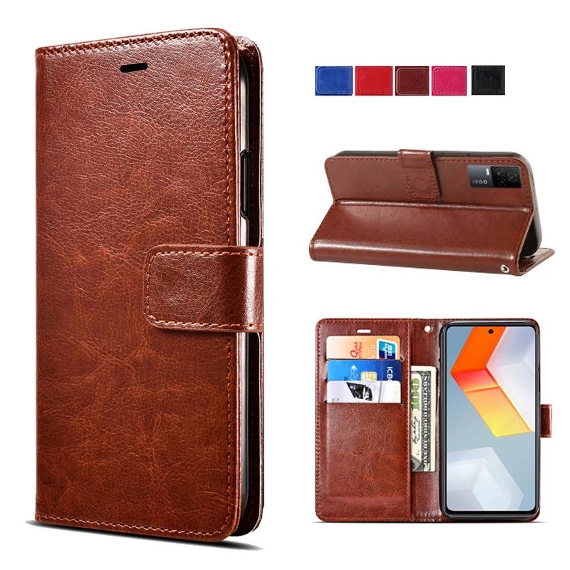 Bao da điện thoại nắp lật da PU cho Redmi Note 11 11S 10 10S 9 9S Pro 5G 4G 2022