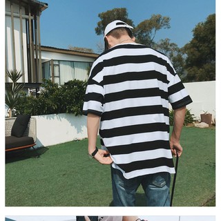 Áo Thun Oversize sọc ziptee Unisex