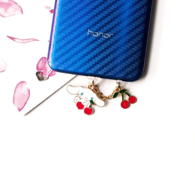 Nút Bịt Chống Bụi Cho Lỗ Cắm Tai Nghe Điện Thoại Di Động Hình Chú Chó Cinnamon Đáng Yêu