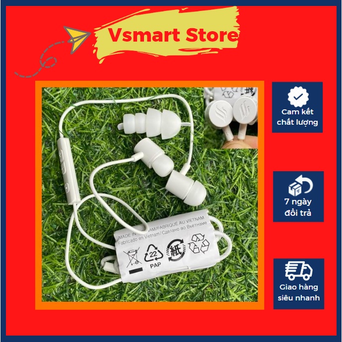 Tai nghe dây 3.5 Vsmart chính hãng, new, Hàng VN chất lượng, độ bền cao, tích hợp mic đàm thoại