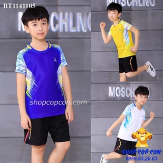Bộ short thun thể thao bé trai (24-40kg)
