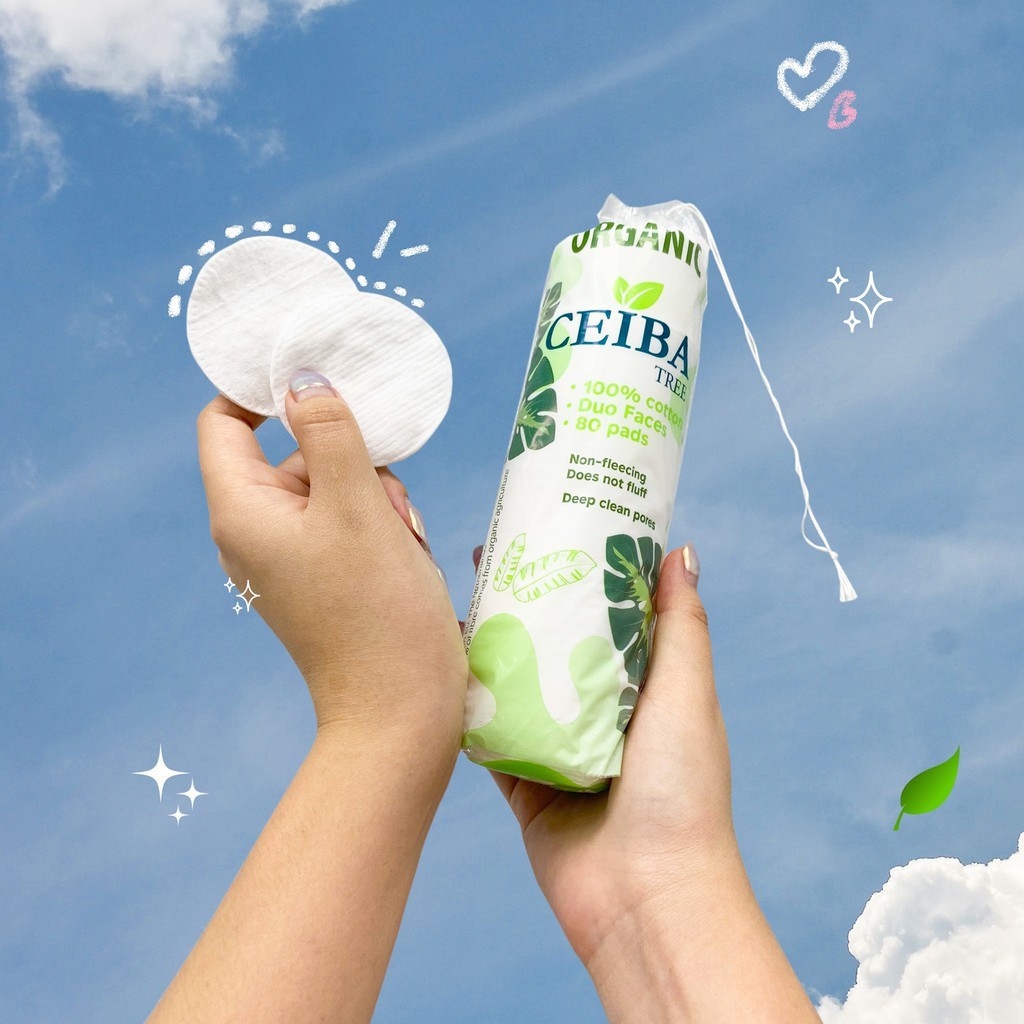 [SIÊU HOT] Bông Tẩy Trang Ceiba Tree Organic Cotton Pads - 80M | BigBuy360 - bigbuy360.vn