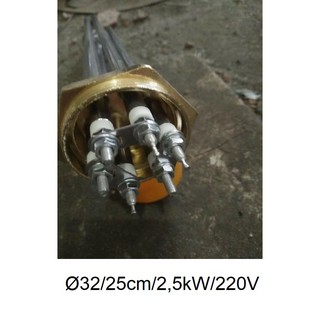Điện trở nhiệt Điện trở đốt nóng thanh nhiệt dây mai so may so Inox 304 Điện trở đun nước điện trở cục ren đồng Ø32