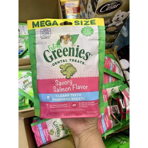 🇺🇸 Cat Snack Bánh Thưởng Cho Mèo GREENIES Hỗ Trợ Tiêu Búi Lông Chăm Sóc Răng Miệng 60G