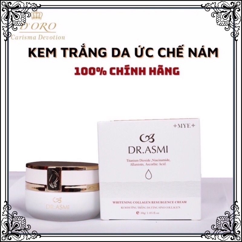 Kem Dưỡng Trắng Da Ức Chế Nám, Tàn Nhang DR.ASMI, dưỡng da, mờ nám, tàn nhang, làm trắng da, sáng da.