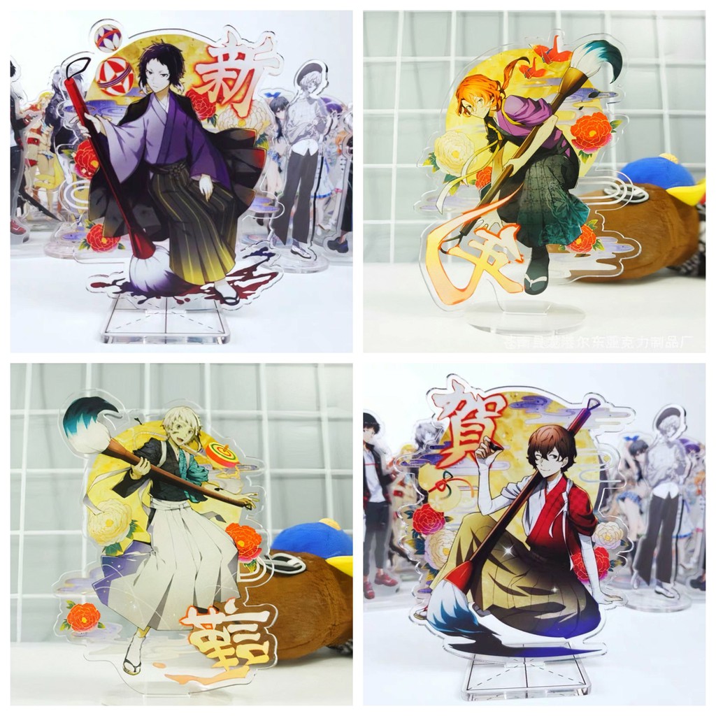 Mô hình standee Bungou Stray Dogs Văn Hào Lưu Lạc ver Bút Lông Tượng Acrylic Standee Anime mica chibi trưng bày