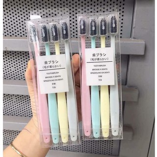 BÀN CHẢI LÚA MẠCH MUJI SET 4 CÁI