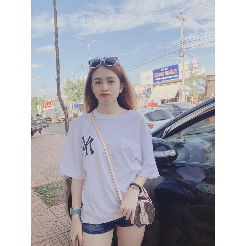 Áo thun tay lỡ NY ĐEN/TRẮNG ❤️/Nam nữ unisex | BigBuy360 - bigbuy360.vn