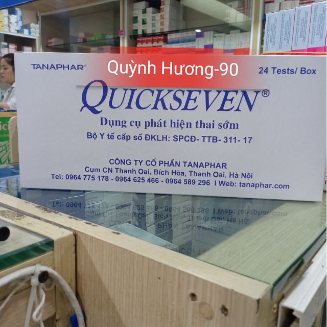 Combo 24 que thử thai QUICKSEVEN - CỰC RẺ