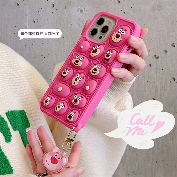 Ốp Điện Thoại Mềm Chống Sốc Họa Tiết Gấu Hoạt Hình Cho iPhone 7 8P X XS XR 11 12 13promax