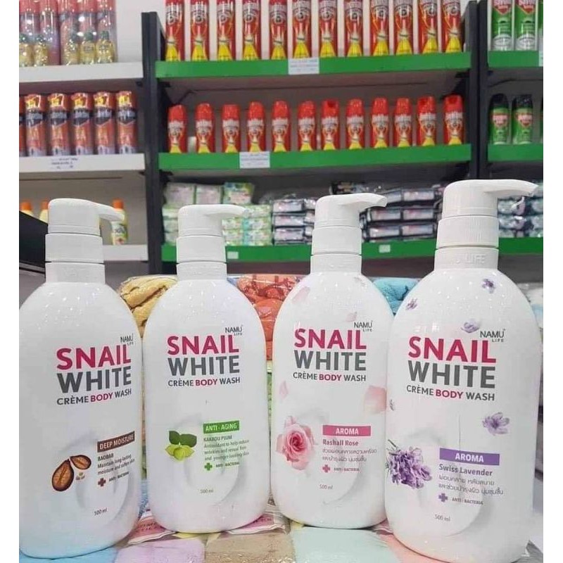 Sữa tắm dưỡng trắng SNAIL  White Creame Body Wash.