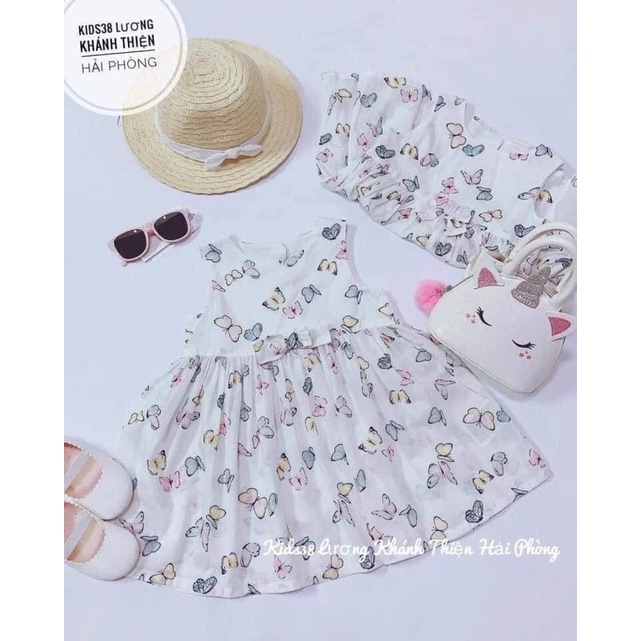 váy hoa trắng hm 159k
