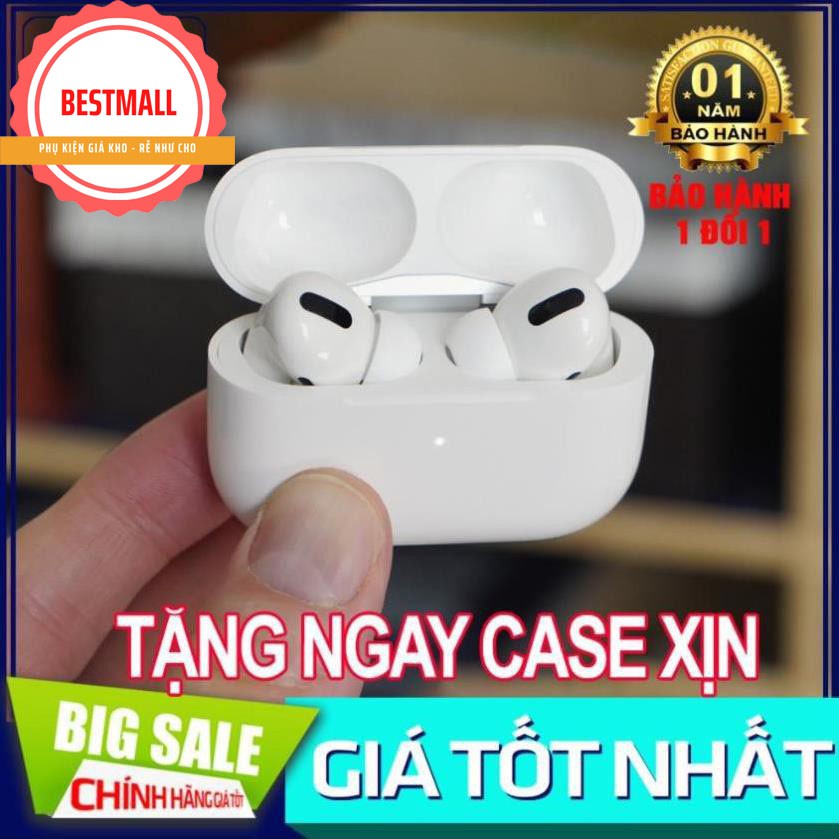 TAI NGHE BLUETOOTH Airpods Pro (Đổi Tên - Định Vị) .Như Auth BẢO HÀNH ĐỔI MỚI