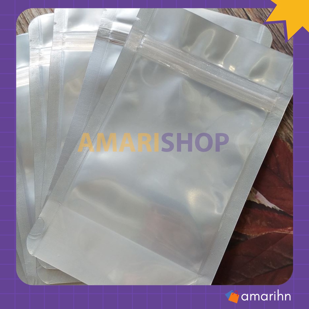 500g túi zipper bạc đáy đứng, túi zip 1 mặt bạc 1 mặt trong size 22x32cm đựng 1kg