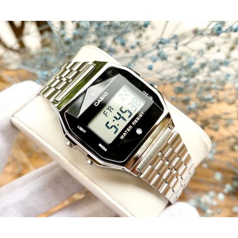 Casio A159WAD-1DF - Đồng Hồ Unisex - Điện Tử - Kính Nhựa - Size Mặt 33.2mm - Bảo Hành 5 Năm - Chính Hãng 100%