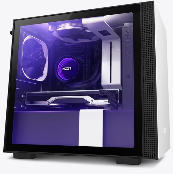 Vỏ Case Máy Tính NZXT H210i Màu Trắng Sần