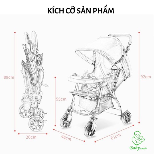 Xe Đẩy Du Lịch BLB 769 Nhập Khẩu Chính Hãng