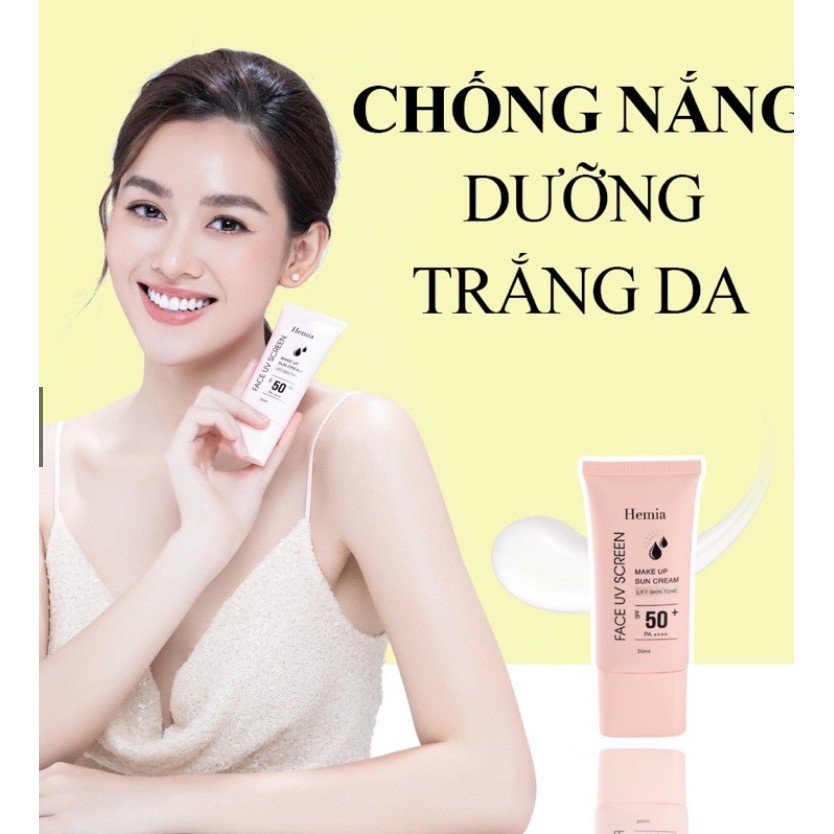 (quà khủng) [Chính Hãng]Kem Dưỡng Da Chống Nắng Hemia 50ml