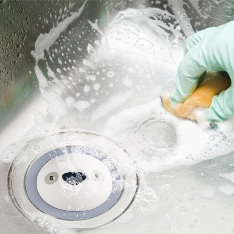 1 Nắp Lọc Cống Thoát Nước Nhà Tắm/Phòng Bếp Khử Mùi Họa Tiết Hoạt Hình Dễ Thương