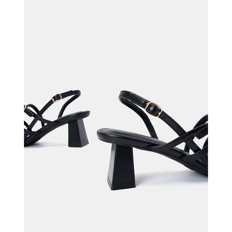 Giày Sandal Nữ 5cm Thời Trang JUNO Gót Vuông 3 Dây Quai SD05083