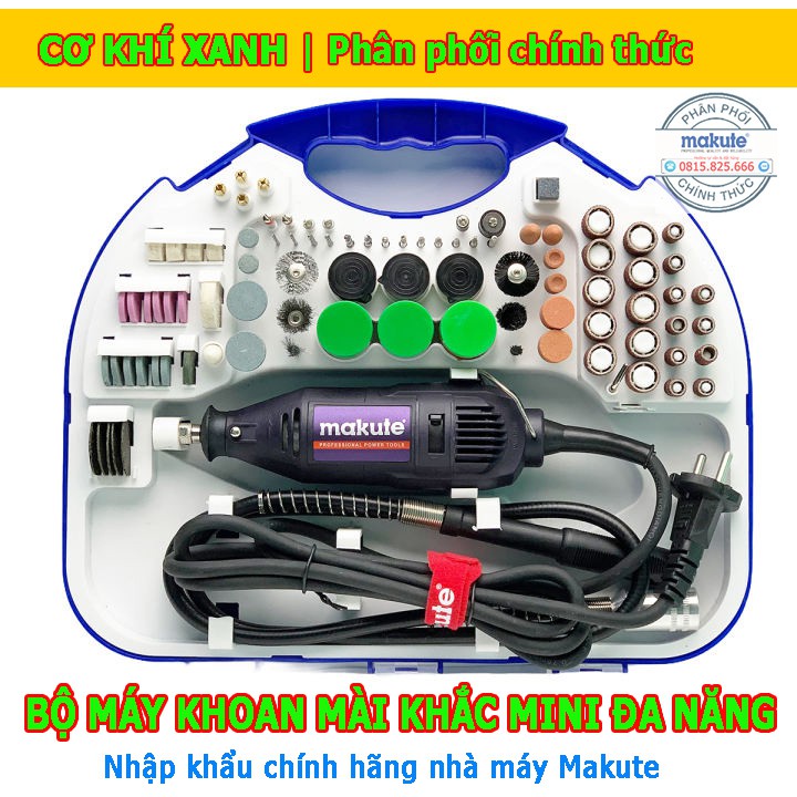 Bộ Máy Khoan Mài Cắt Khắc Mini Đa Năng 196 chi tiết 6 tốc độ